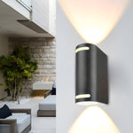 Simple Square Waterproof Up And Down Lighting Led Outdoor Wall Lights
