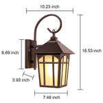 Simple Retro Waterproof Outdoor Courtyard Landscape Lighting Wall Sconces