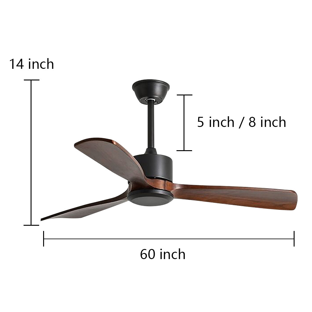 Frequency Conversion Remote Control Mute Ceiling Fan With Adjustable Wind Speed