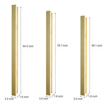 Outdoor Waterproof Rust Proof Minimalist Strip Led Wall Sconces Garden Light