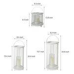 Outdoor Waterproof Garden Light Rechargeable Portable Cage Landscape Lighting With Us Plug