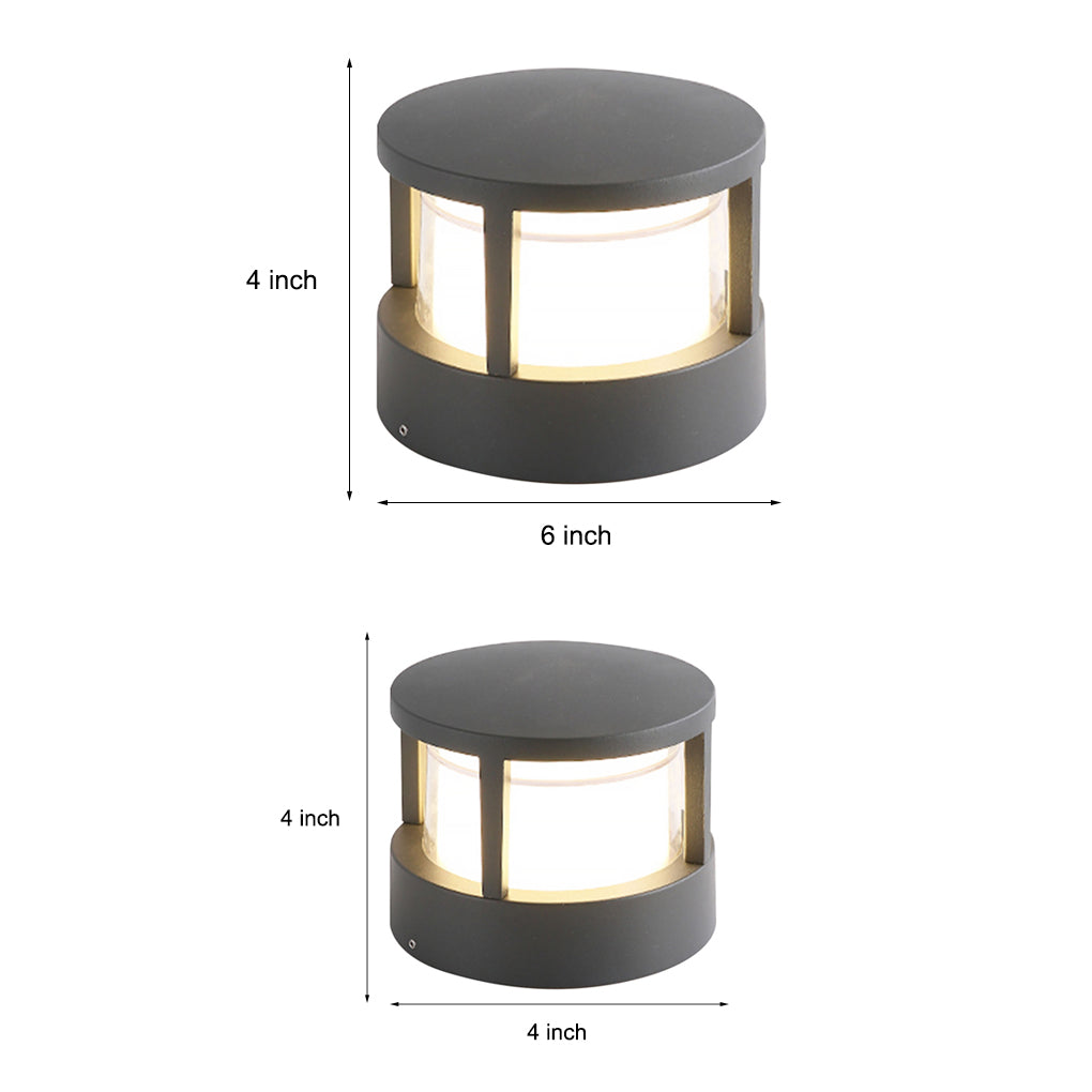 Modern LED Multi-Mount Lantern for Outdoor Walls, Walkways, and Posts