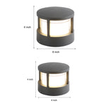 Modern LED Multi-Mount Lantern for Outdoor Walls, Walkways, and Posts