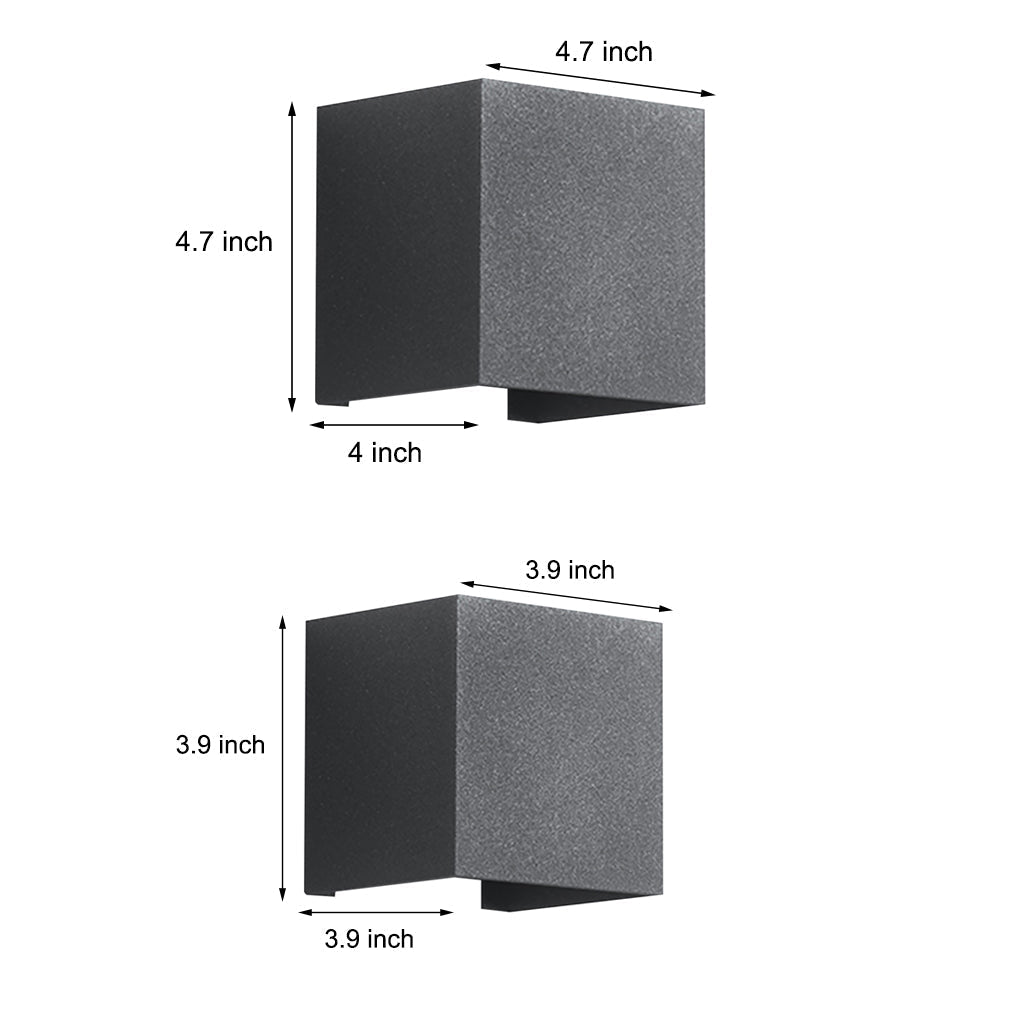 Two Way Luminous Outdoor Waterproof Led Wall Light With Adjustable Beam Angle