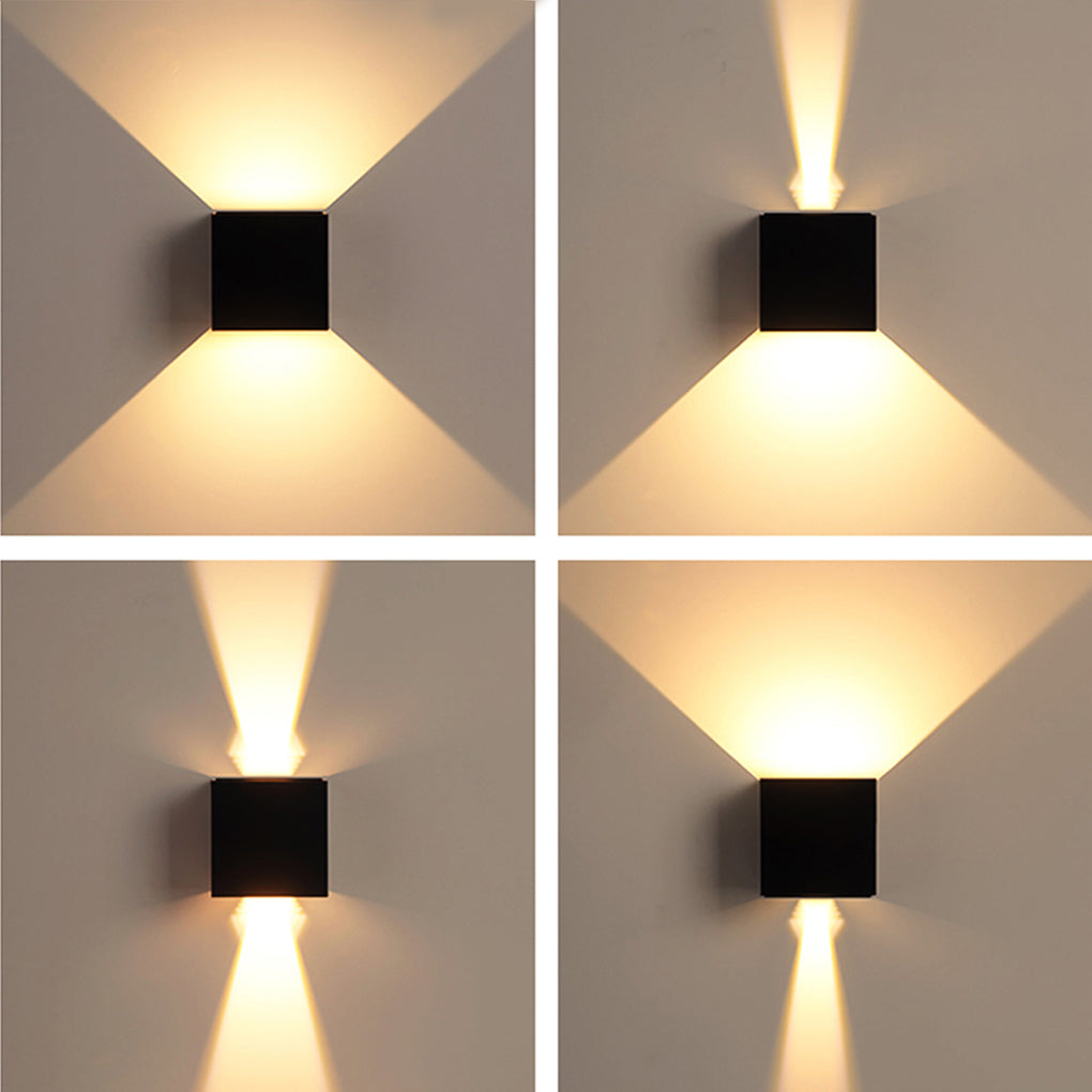 Two Way Luminous Design Outdoor Waterproof Led Wall Light With Adjustable Beam Angle