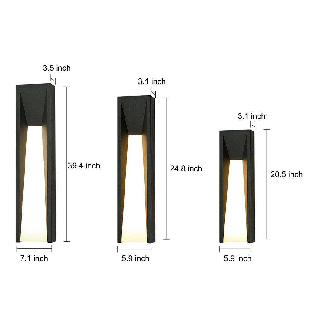 Rectangle 20W Led Waterproof Modern Wall Sconces Lighting Wall Lights Fixture
