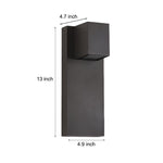 Square Waterproof Led Up And Down Lights Modern Outdoor Wall Lamp Wall Sconce Lighting