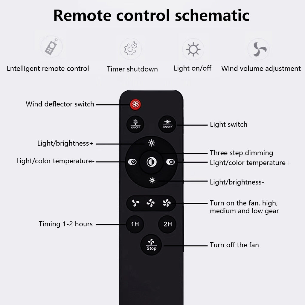 Round Ultra Thin Mute Led Bladeless Ceiling Fan