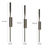Linear LED Wall Sconce in Matte Black for Modern Interiors