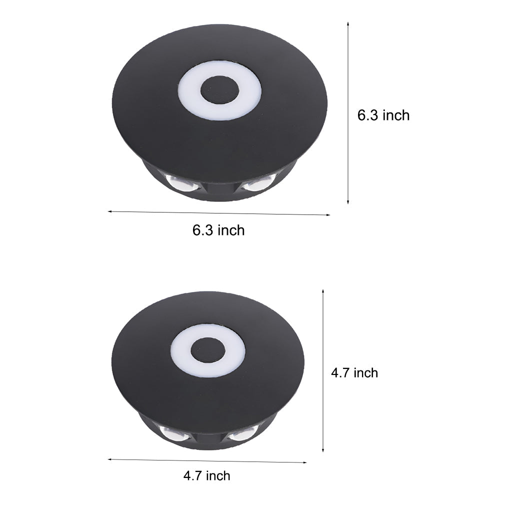 Modern LED Wall Washer Sconce in Black, IP65 Waterproof for Outdoor and Indoor Spaces