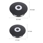 Round Waterproof Led Black Modern Wall Light