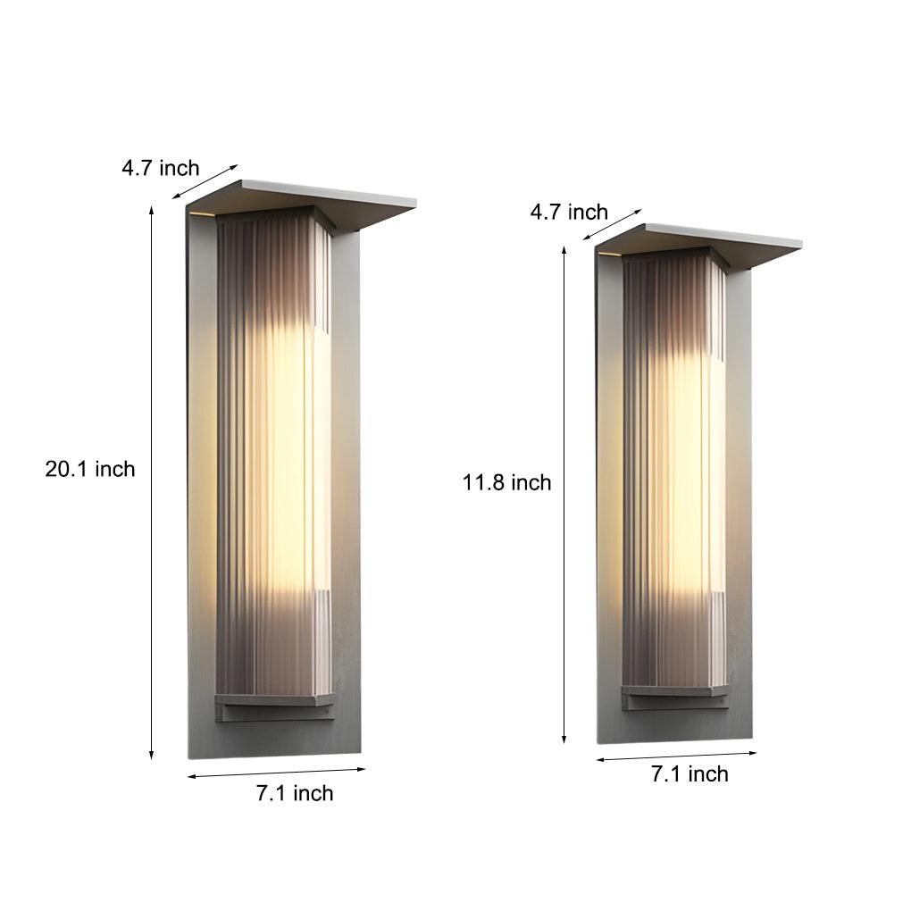 Solar Vintage Outdoor Wall Light Fixture
