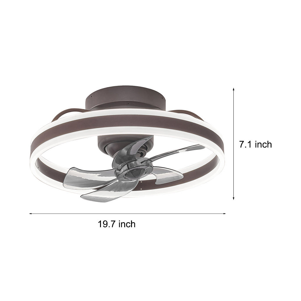 Round Stepless Dimming Modern Ceiling Fan Li001946