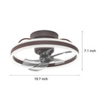 Round Stepless Dimming Modern Ceiling Fan Li001946