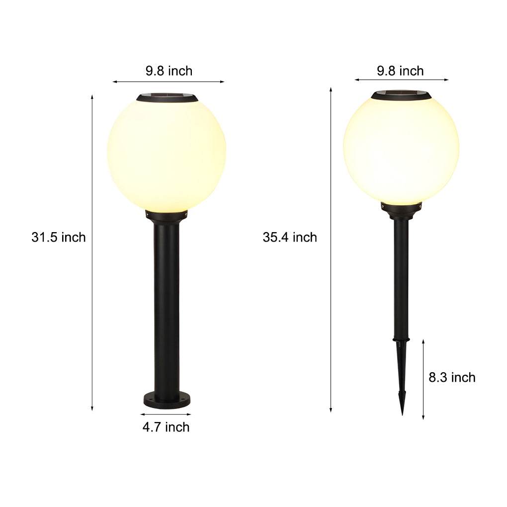 Waterproof Round Modern Solar Pathway Lights Li002005