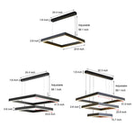 3 Layers Square Pendant Light Li002131