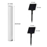 Modern Solar Lawn Lamp – Waterproof Cylindrical Post Light for Garden & Yard
