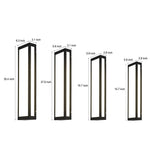 Rectangular Black Modern Outdoor Wall Lamp Li002194