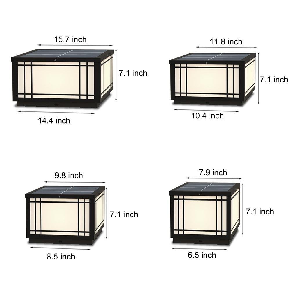 Retro Grilles Solar Fence Post Lights Li002326