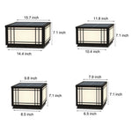 Retro Grilles Solar Fence Post Lights Li002326