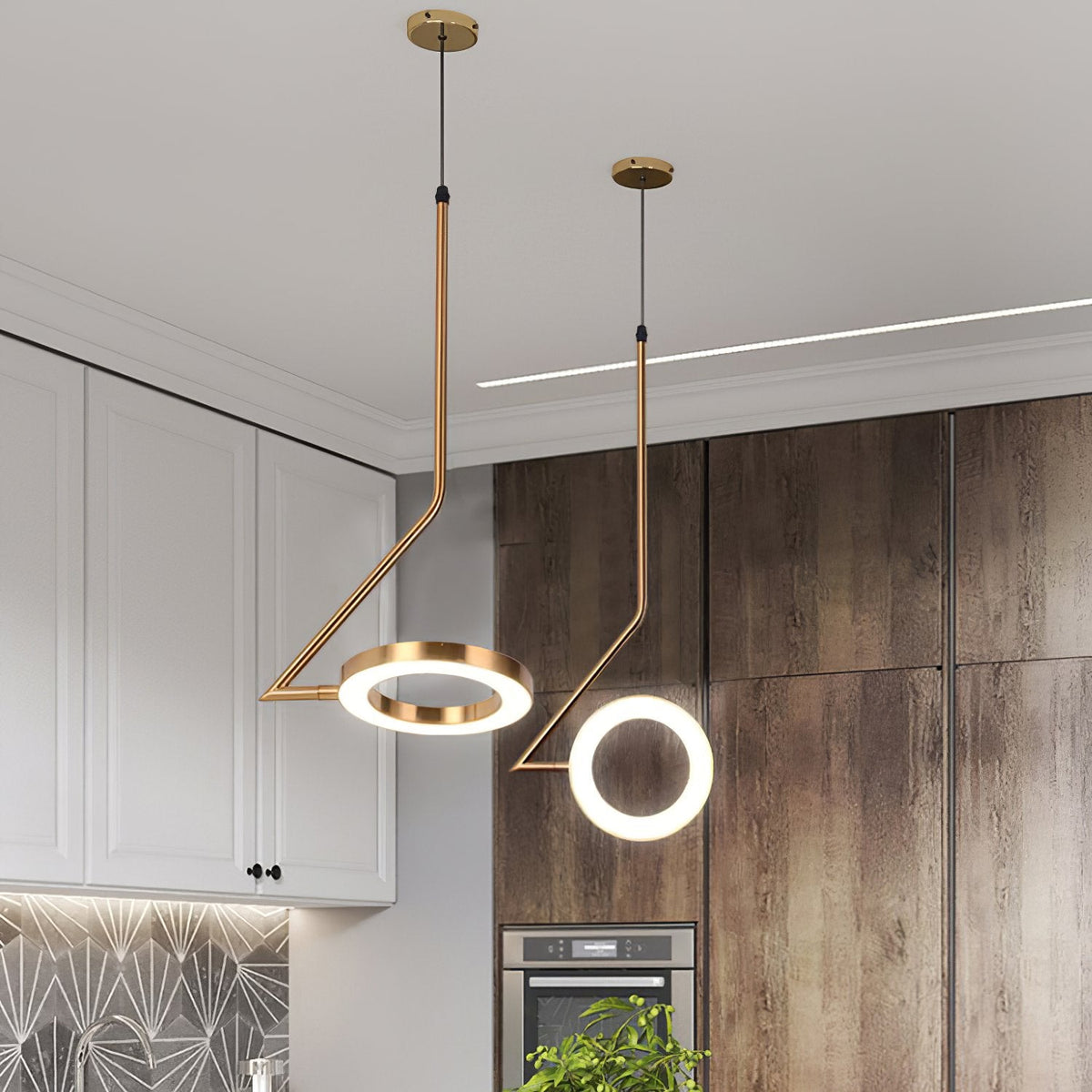 L Shaped Pendant Light