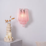 Lagoon Bloom Wall Sconce – Hand-Blown Glass Floral Wall Light for Modern Interiors