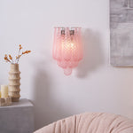 Lagoon Bloom Wall Sconce – Hand-Blown Glass Floral Wall Light for Modern Interiors