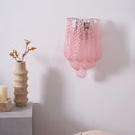 Lagoon Bloom Wall Sconce – Hand-Blown Glass Floral Wall Light for Modern Interiors