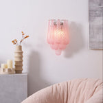 Lagoon Bloom Wall Sconce – Hand-Blown Glass Floral Wall Light for Modern Interiors