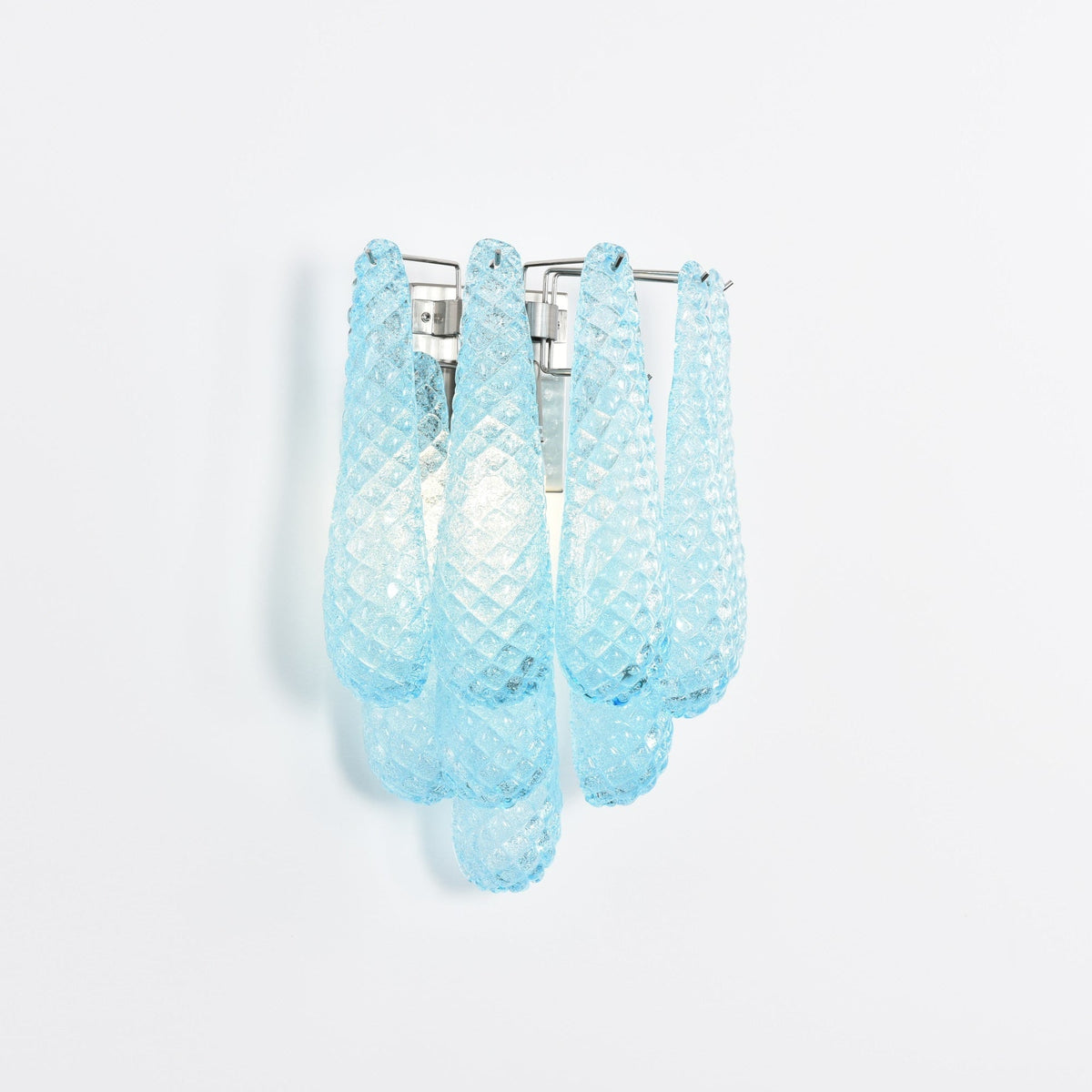Lagoon Bloom Wall Sconce – Hand-Blown Glass Floral Wall Light for Modern Interiors