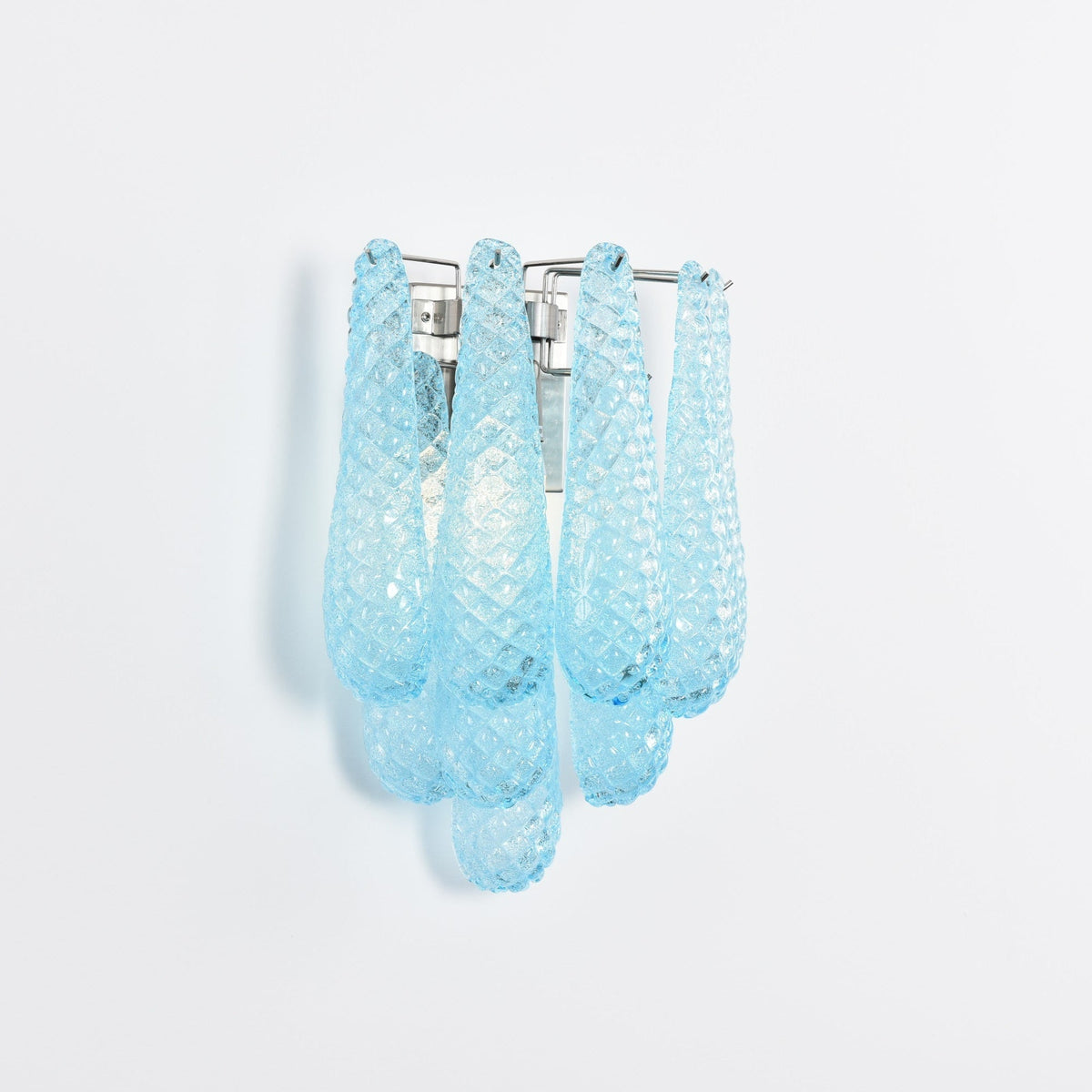 Lagoon Bloom Wall Sconce – Hand-Blown Glass Floral Wall Light for Modern Interiors