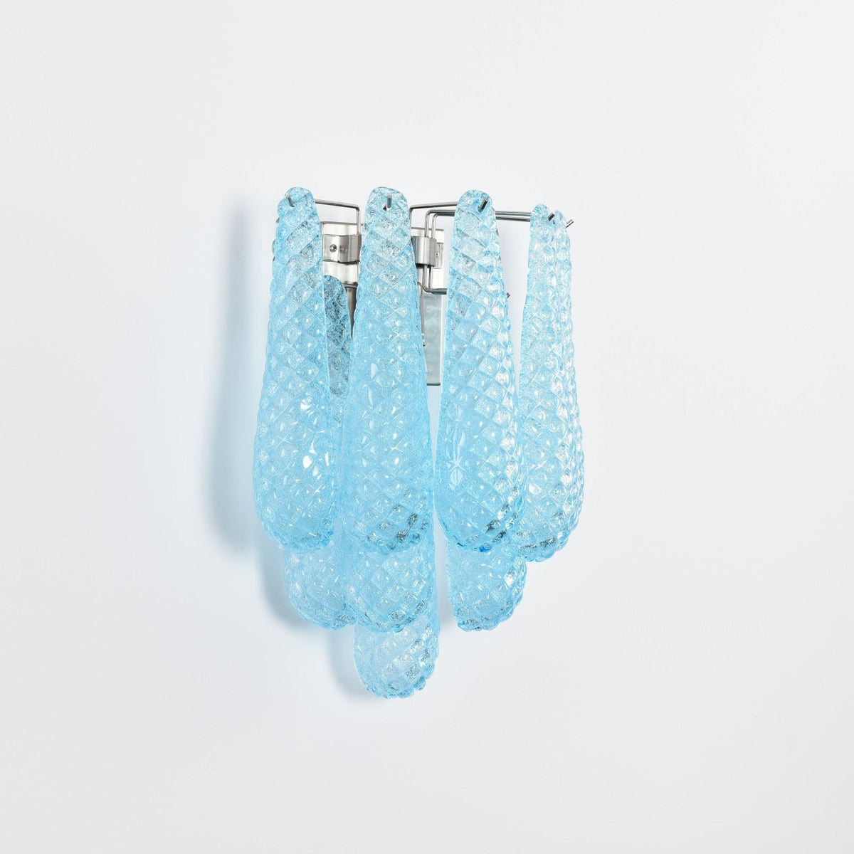 Lagoon Bloom Wall Sconce – Hand-Blown Glass Floral Wall Light for Modern Interiors
