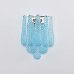 Lagoon Bloom Wall Sconce – Hand-Blown Glass Floral Wall Light for Modern Interiors