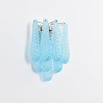 Lagoon Bloom Wall Sconce – Hand-Blown Glass Floral Wall Light for Modern Interiors