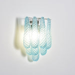 Lagoon Bloom Wall Sconce – Hand-Blown Glass Floral Wall Light for Modern Interiors