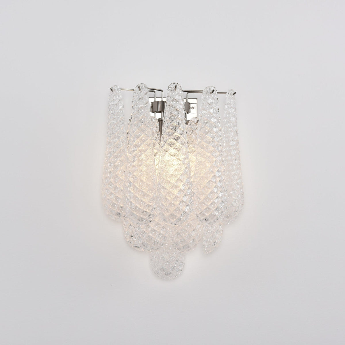 Lagoon Bloom Wall Sconce – Hand-Blown Glass Floral Wall Light for Modern Interiors