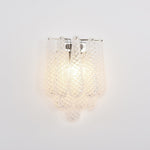 Lagoon Bloom Wall Sconce – Hand-Blown Glass Floral Wall Light for Modern Interiors