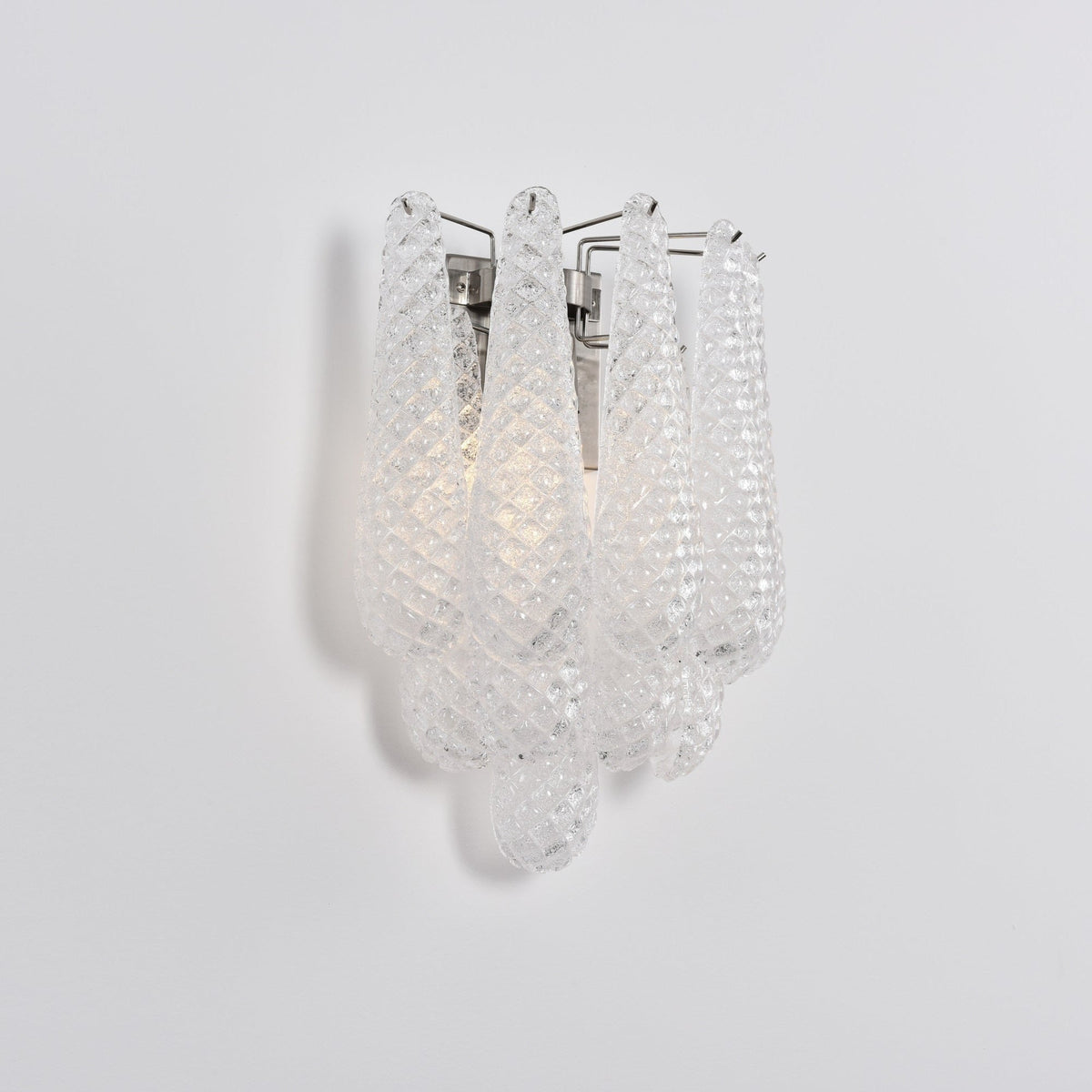 Lagoon Bloom Wall Sconce – Hand-Blown Glass Floral Wall Light for Modern Interiors