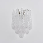 Lagoon Bloom Wall Sconce – Hand-Blown Glass Floral Wall Light for Modern Interiors