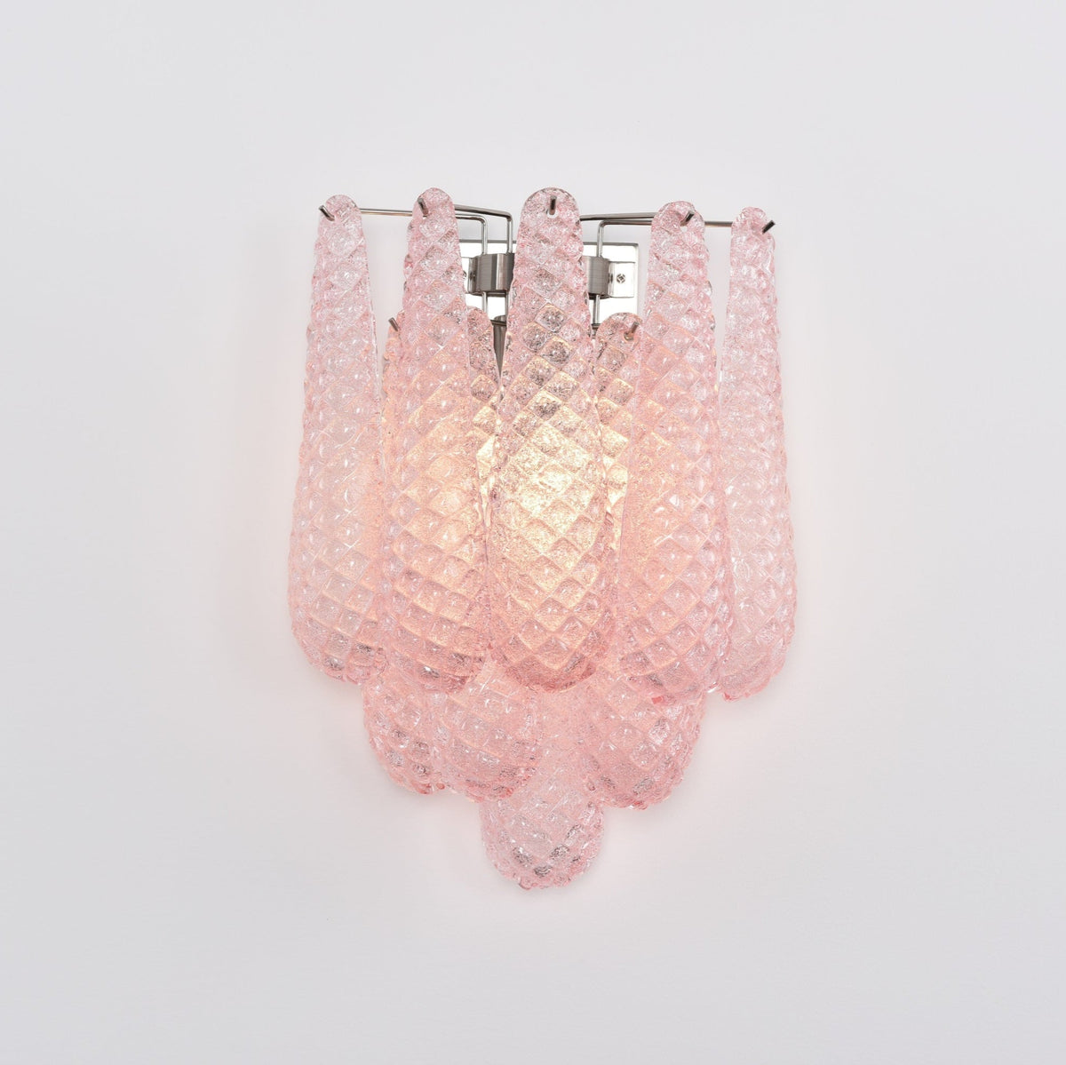 Lagoon Bloom Wall Sconce – Hand-Blown Glass Floral Wall Light for Modern Interiors