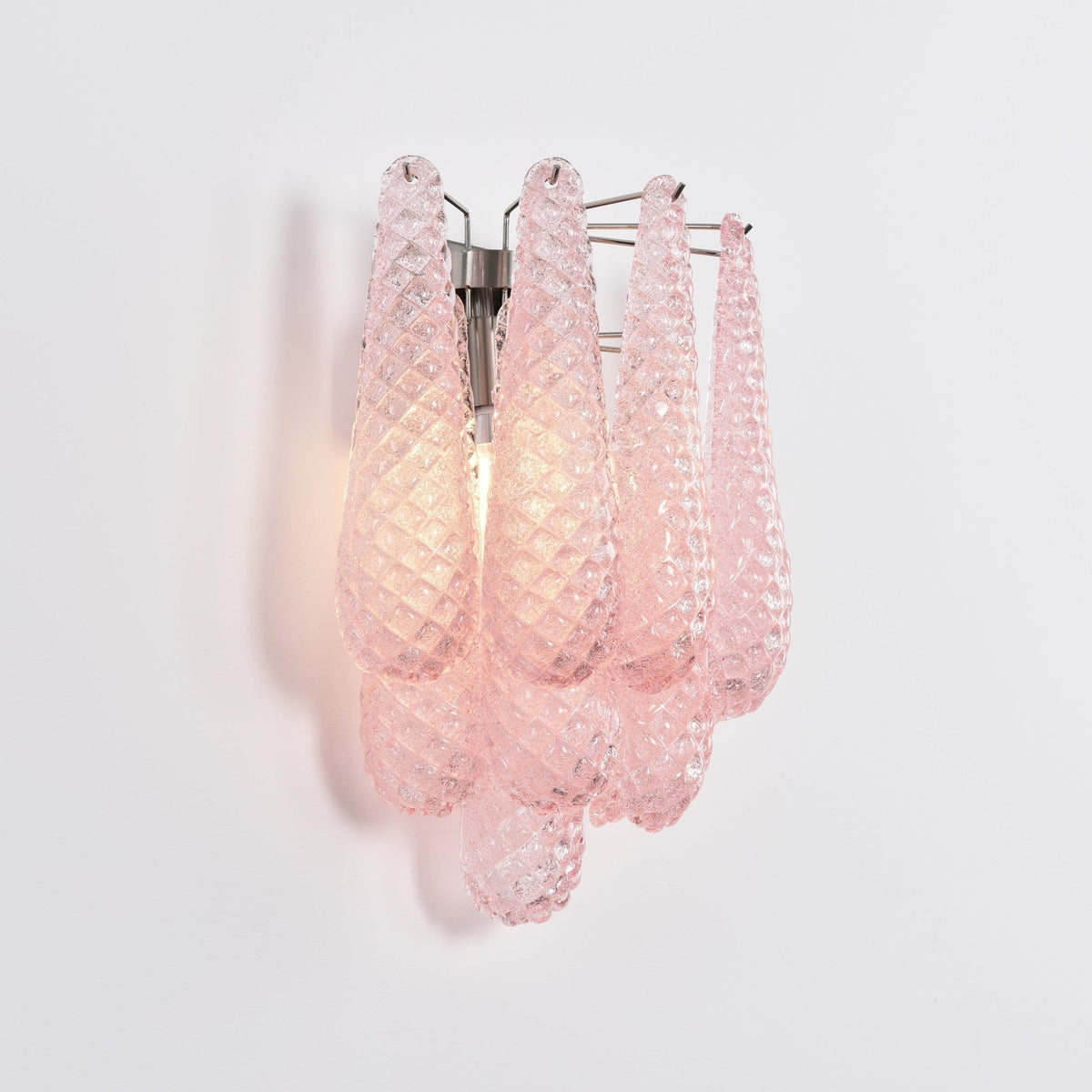 Lagoon Bloom Wall Sconce – Hand-Blown Glass Floral Wall Light for Modern Interiors