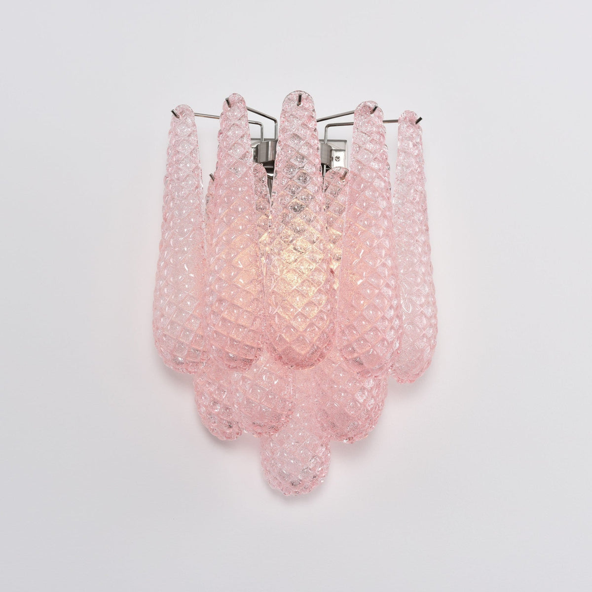 Lagoon Bloom Wall Sconce – Hand-Blown Glass Floral Wall Light for Modern Interiors