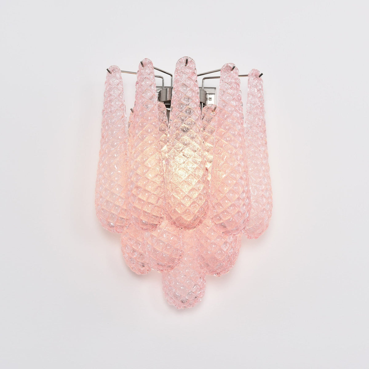 Lagoon Bloom Wall Sconce – Hand-Blown Glass Floral Wall Light for Modern Interiors