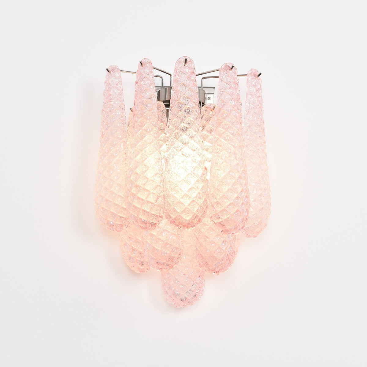 Lagoon Bloom Wall Sconce – Hand-Blown Glass Floral Wall Light for Modern Interiors
