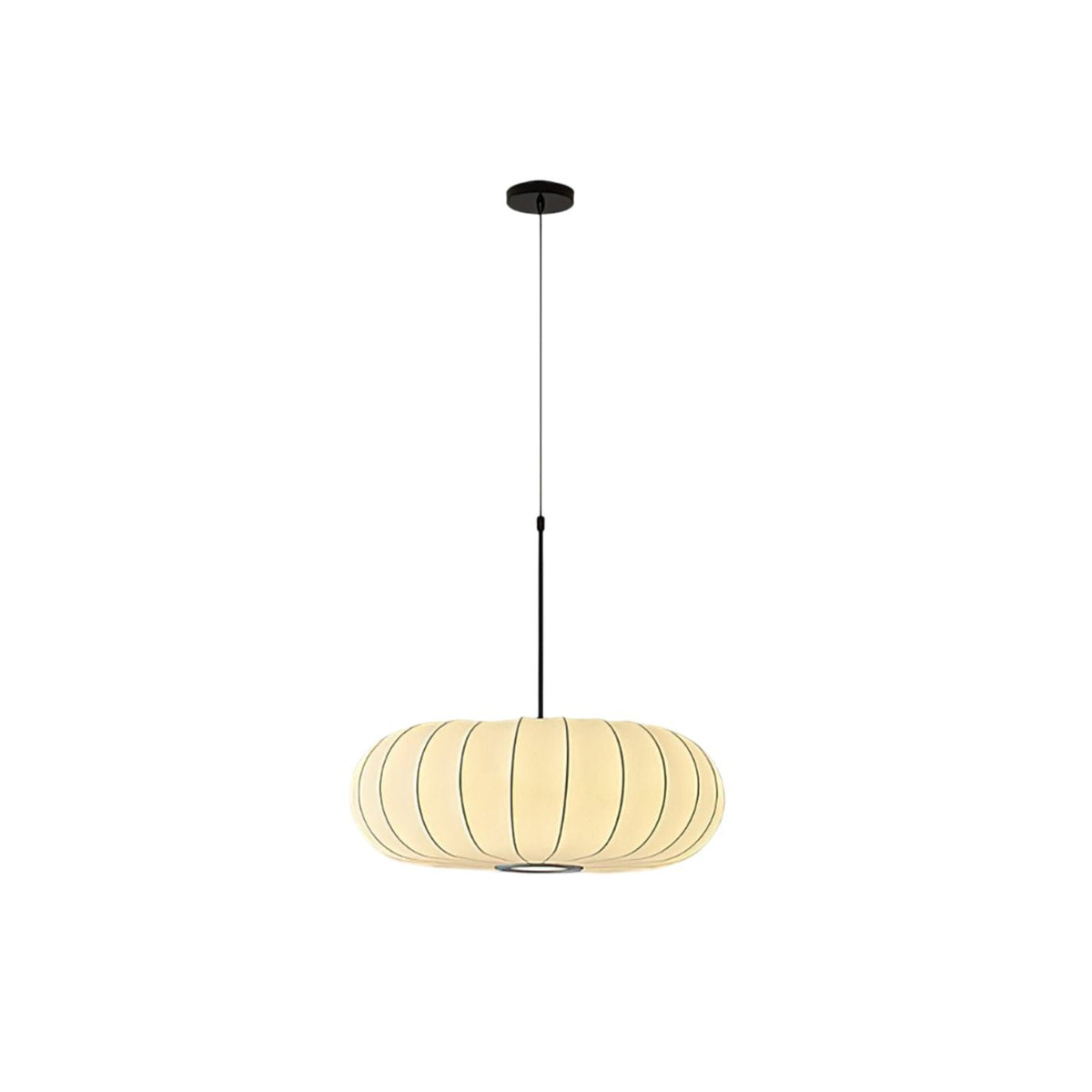 Lantern Silk Pendant Light – Modern Designer Hanging Lamp for Dining & Living