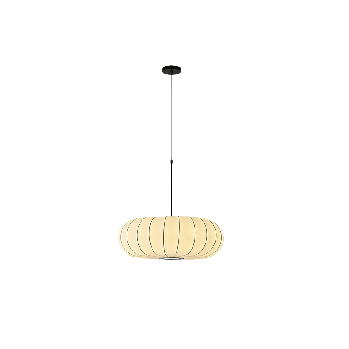 Lantern Silk Pendant Light – Modern Designer Hanging Lamp for Dining & Living