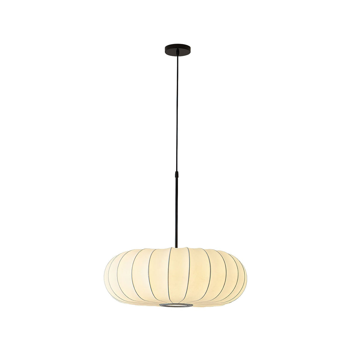 Lantern Silk Pendant Light – Modern Designer Hanging Lamp for Dining & Living