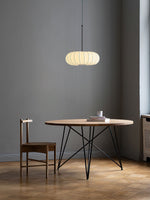 Lantern Silk Pendant Light – Modern Designer Hanging Lamp for Dining & Living