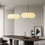 Lantern Silk Pendant Light – Modern Designer Hanging Lamp for Dining & Living