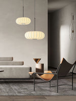 Lantern Silk Pendant Light – Modern Designer Hanging Lamp for Dining & Living